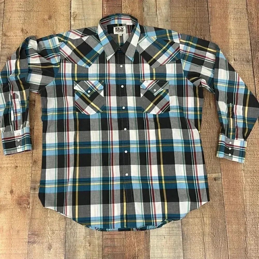 Ely Cattleman Western Button Down Shirt